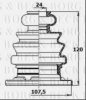 BORG & BECK BCB6185 Bellow, driveshaft